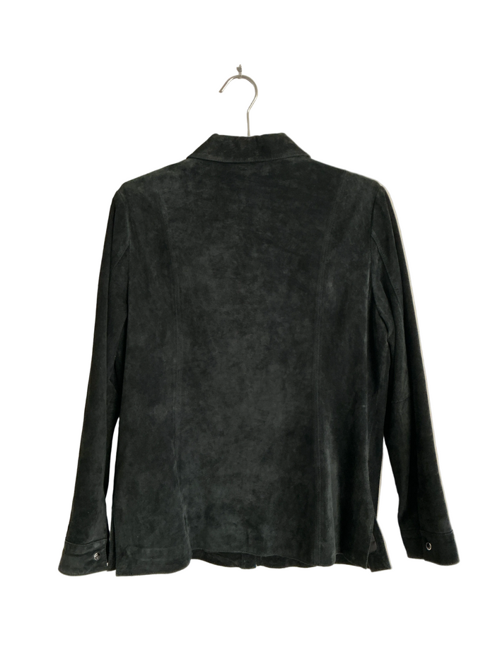 Leather Shirt Jacket