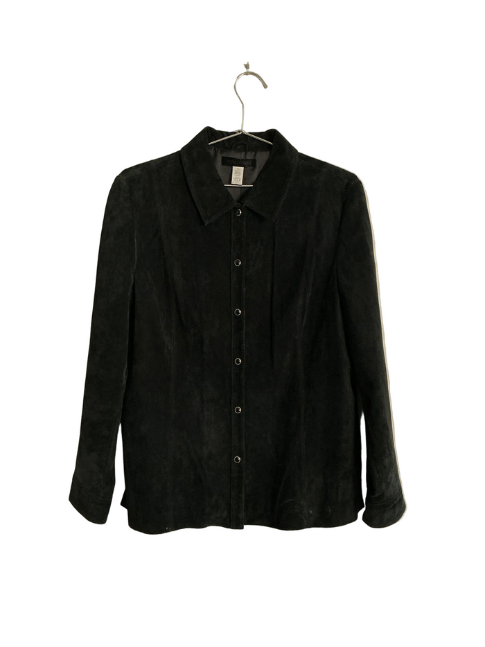 Leather Shirt Jacket