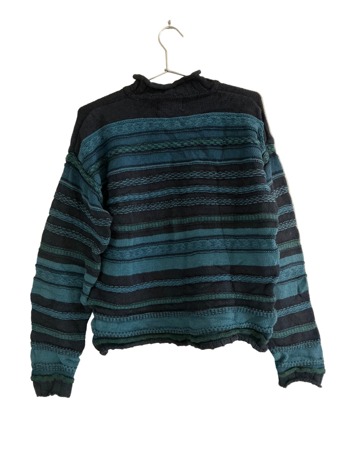 Blue Textured Sweater