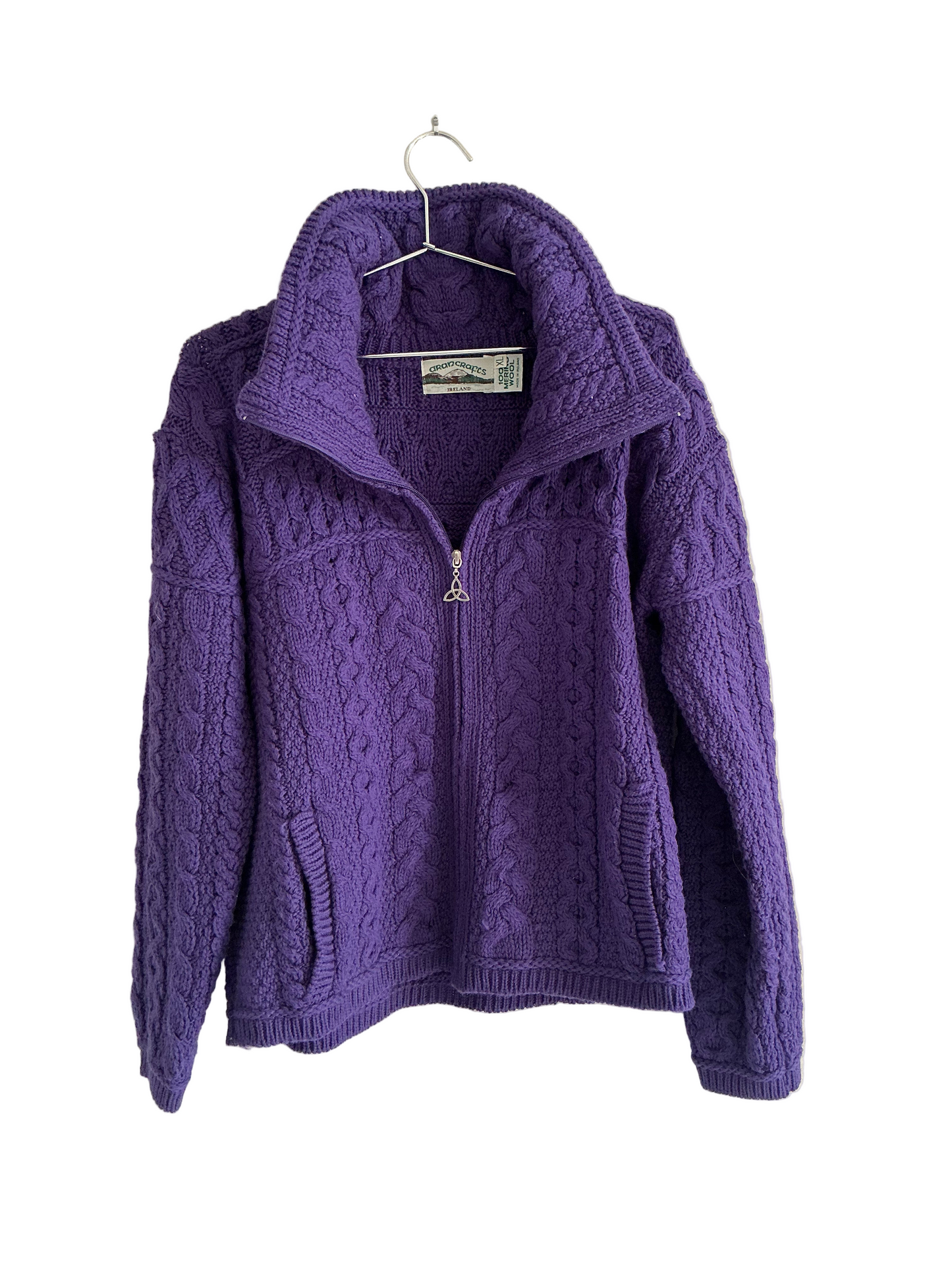 Purple Zip Up Sweater