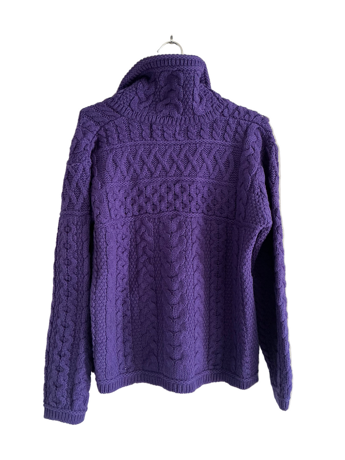 Purple Zip Up Sweater